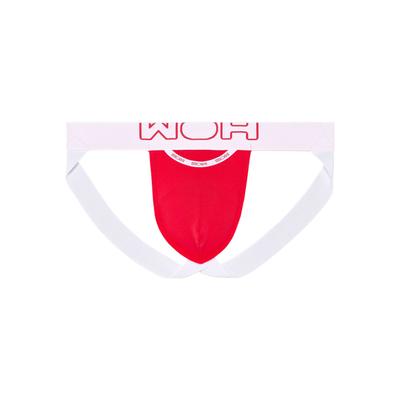 String WOH "Jockstrap Sexy Fun Jockstrap 1er Pack", Herren, Gr. S, rot, Obermaterial: 95% Baumwolle CO. 5% Elasthan EL., Unterhosen String