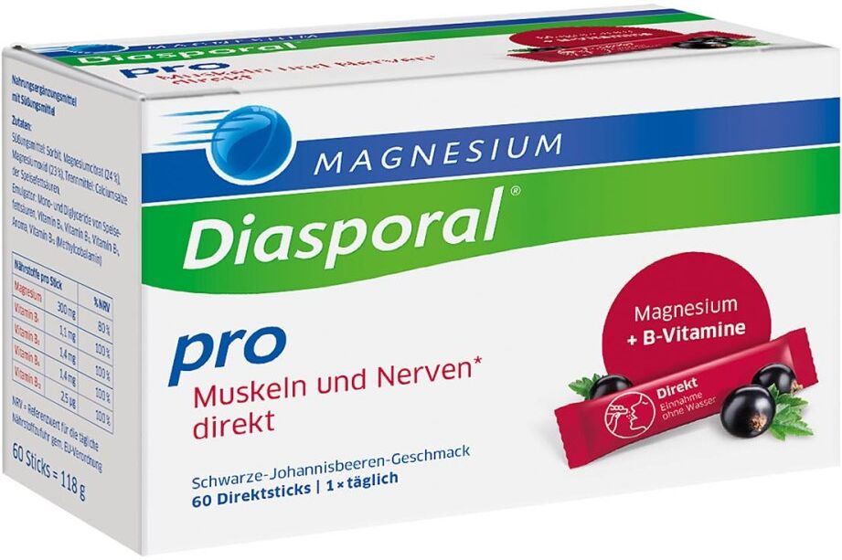 Magnesium-Diasporal® Pro Muskeln und Nerven direkt Direktgranula 60stk