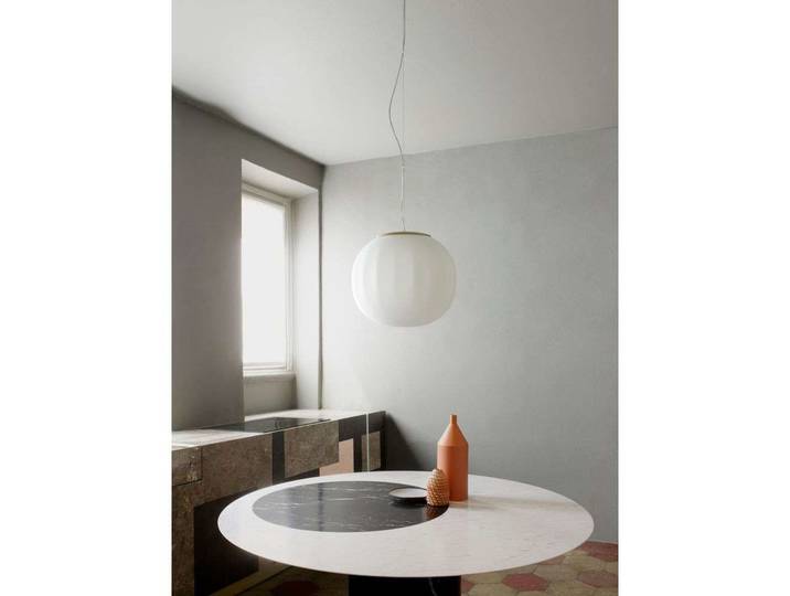 Lita Pendelleuchte Ø42 Brass - Luceplan - Wohnzimmer - Glas