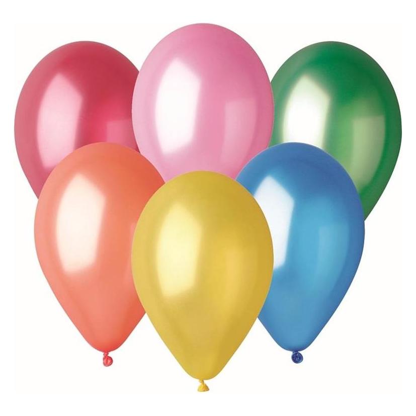 Gemar Metallische Luftballons, gemischte Farben, GM120, 33 cm, 50 Stück. (50x) (516862)