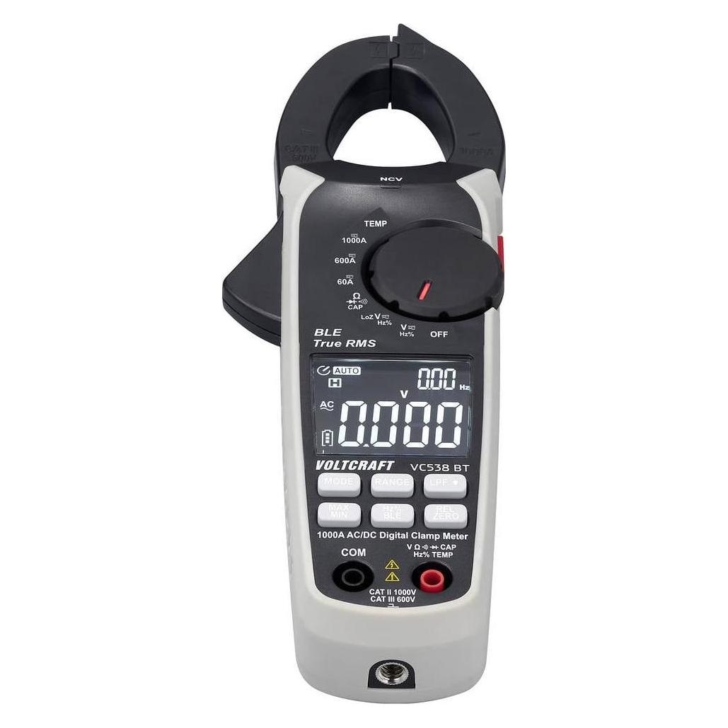 Voltcraft VC538 Stromzange digital CAT III 600 V, CAT II 1000 V Anzeige (Count (CAT II 1000V, CAT III 600V, Zangenstrommesser) (VC-16044235)