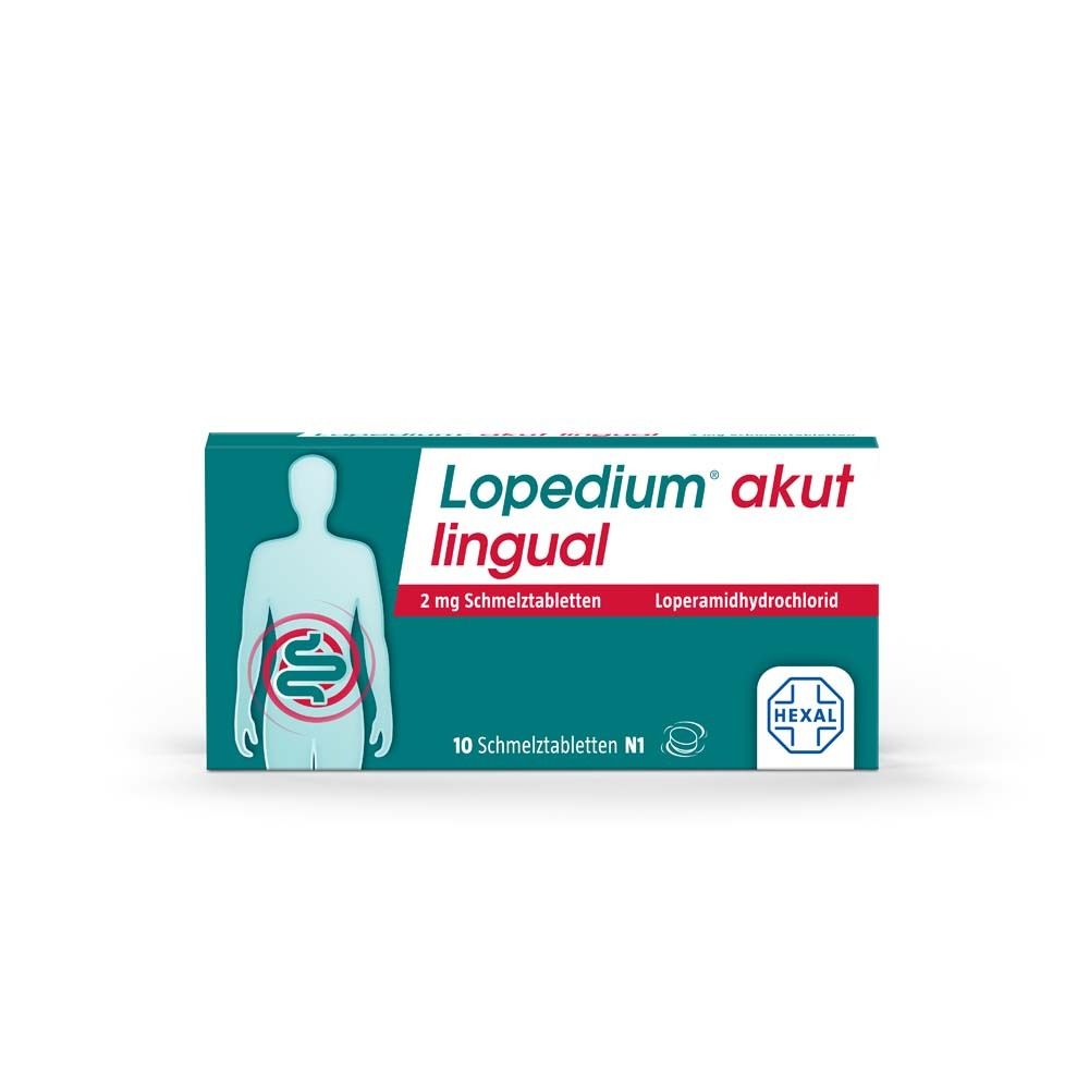 Lopedium akut lingual 2 mg Schmelztabletten 10 St