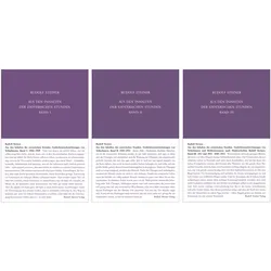 Aus den Inhalten der esoterischen Stunden, Band 1-3, Sachbücher von Rudolf Steiner
