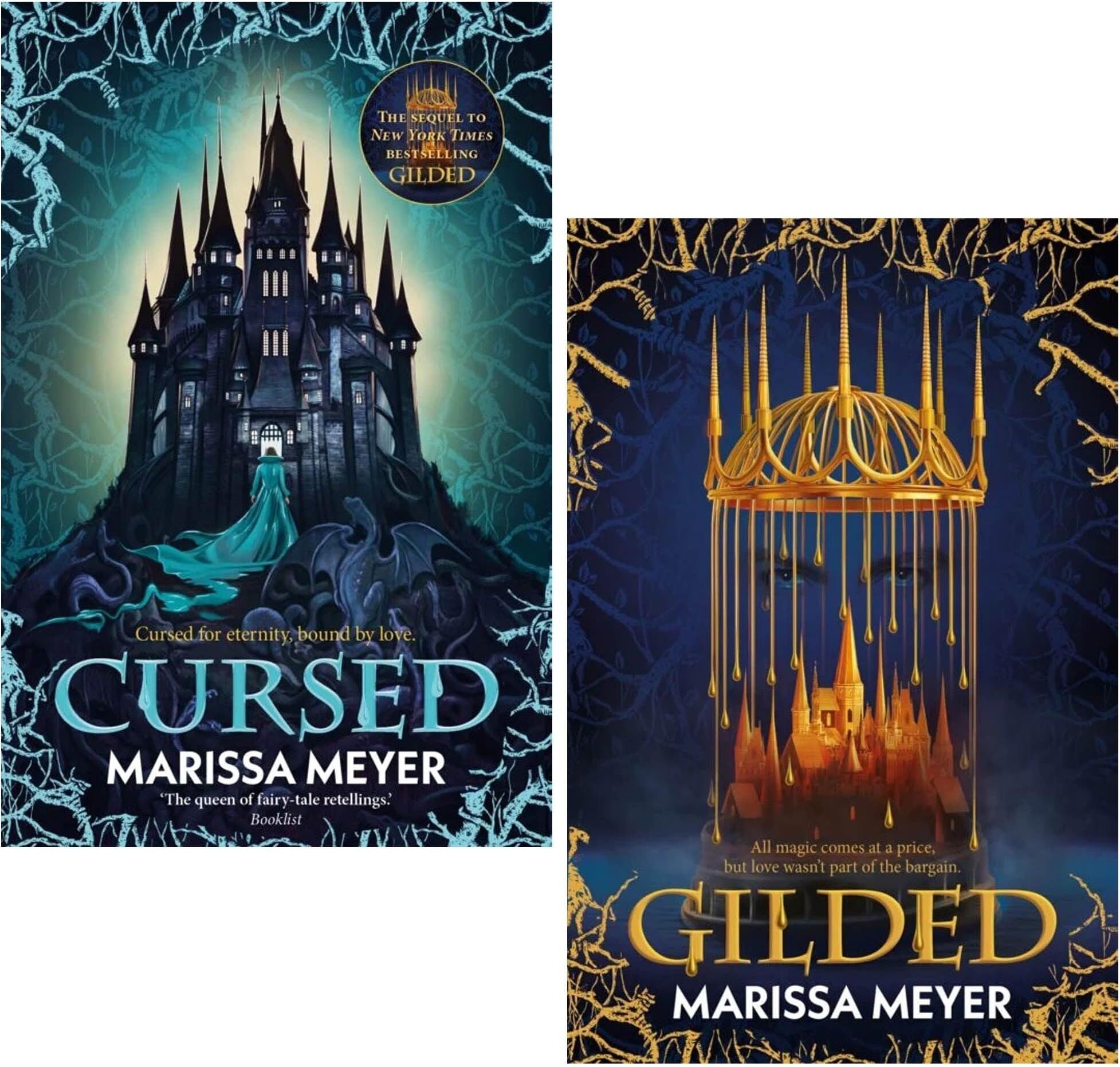 Faber Gilded Duology Series 2 Books Collection Set (Gilded and Cursed) by Marissa Meyer