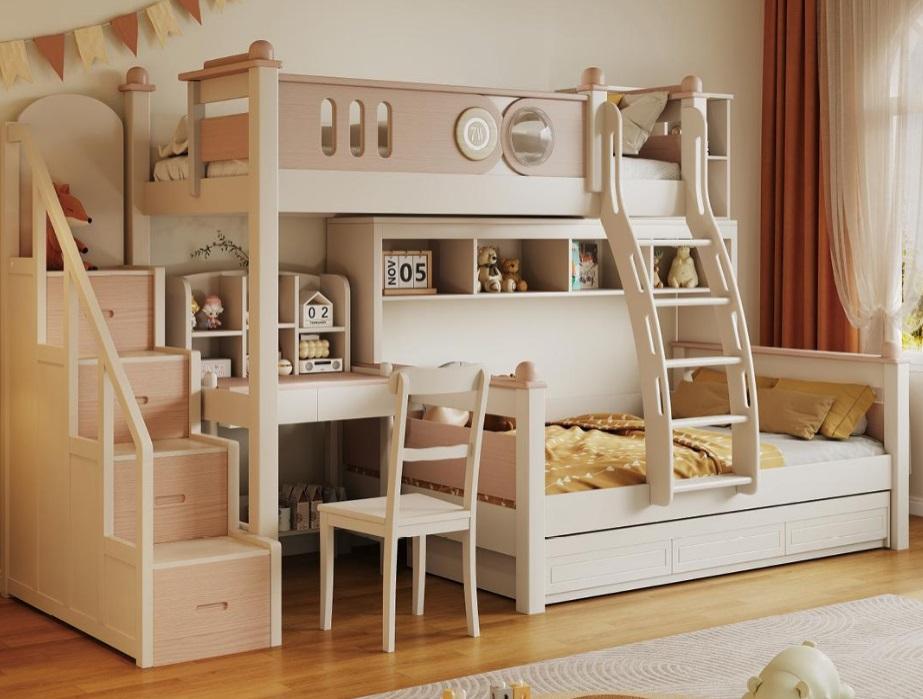 Holz Etagenbett weiß Stockbett Doppelstockbett Jugendbett Kinderbett