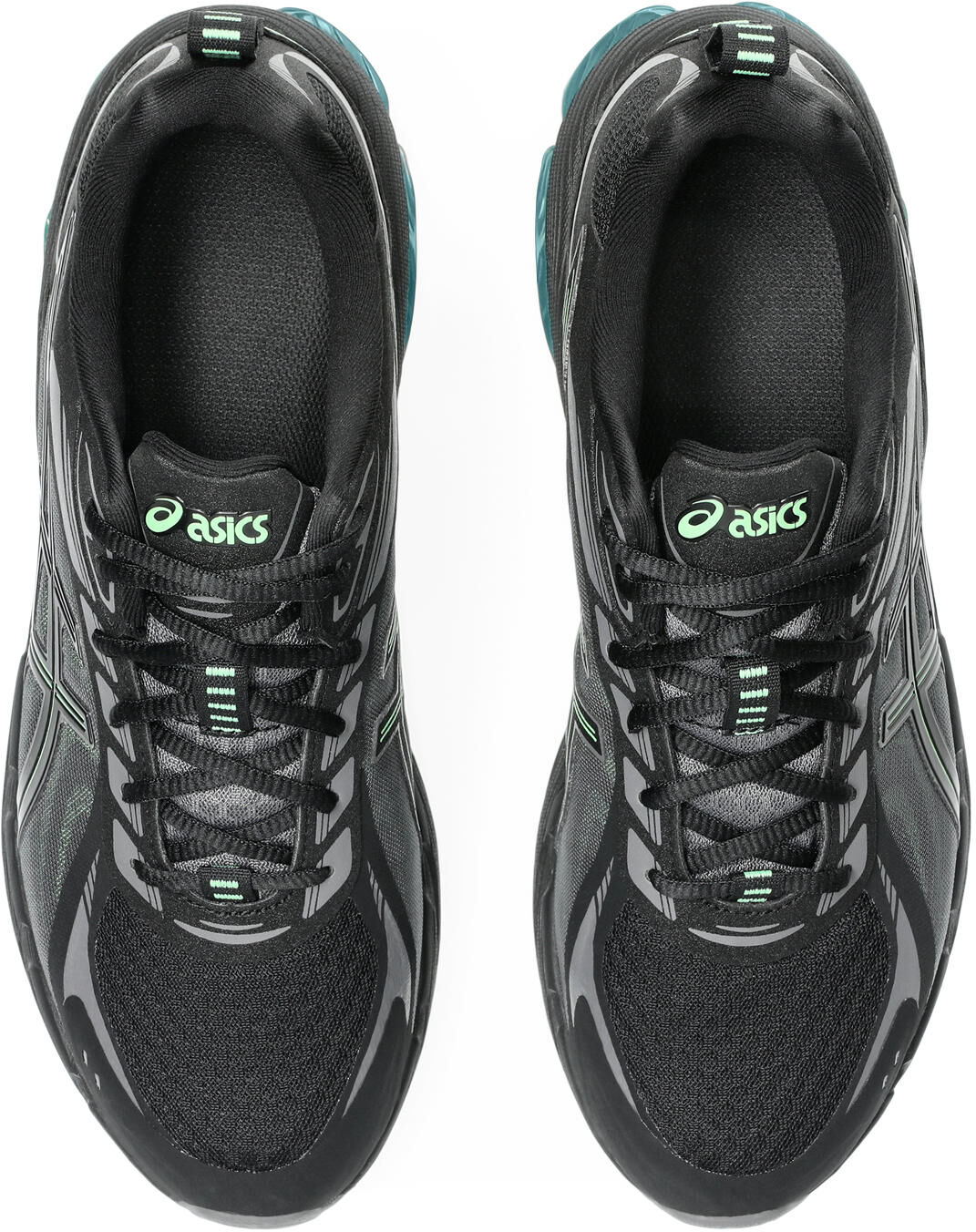 Sneaker ASICS SPORTSTYLE "GEL-QUANTUM 180 VIII", Herren, Gr. 45, schwarz (schwarz, menthol), Synthetik, Schuhe Sneaker schwarz, menthol 45