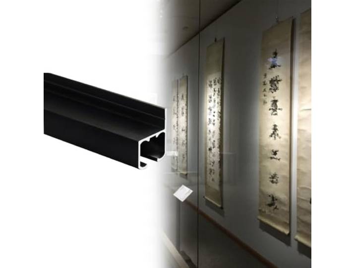 Robustes Bilderschienen-Aufhängesystem, Kunstgalerien, Click Rail Track Diskreter Bilderaufhänger-Drahtsatz Kunstwerke, Mit Verstellbaren Haken Und Stahlkabeln(Wall mount,185cm(72.8in))