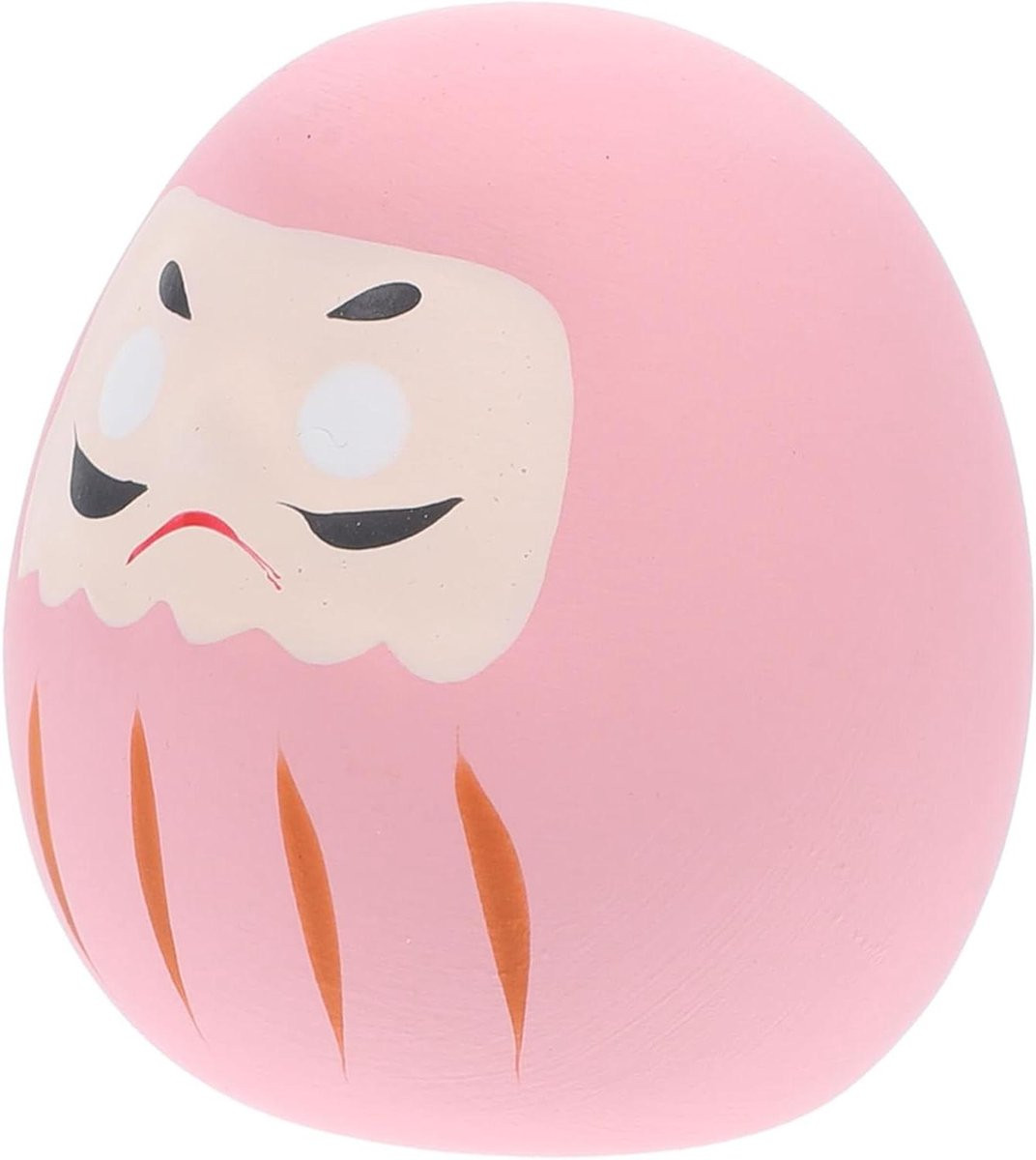 Japanse Lucky Keramische Decoratie Geluksbrenger - Roze - Hoogte: 4 cm