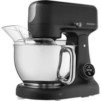 Life Digitale Küchenmaschine MD12600 schwarz, 800 Watt, 4,6 Liter Schüssel, inkl. Fleischwolf