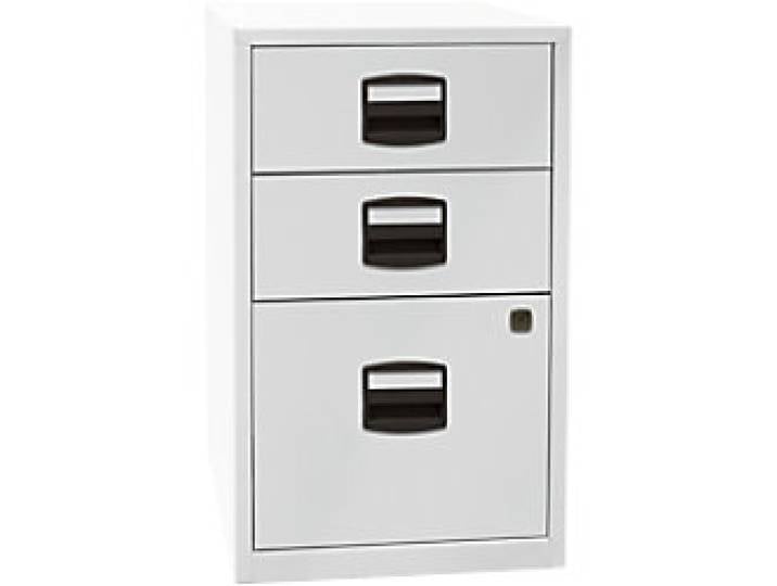 Bisley Home Beistellschrank PFA Home 3 Schübe Lichtgrau 413 x 400 x 672 mm