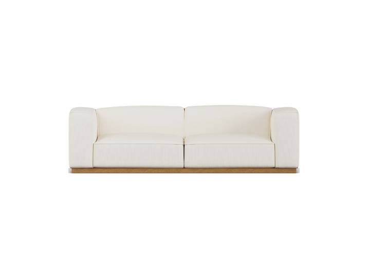 1898 Bergsdal Sofa Jump offwhite 1954-Eiche gebeizte Esche, 3-sitzig