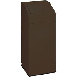 Abfallsammler VAR Wertstoffsammler 45 L braun deep brown verzinktes Stahlblech, pulverbeschichtet, widerstandsfähig