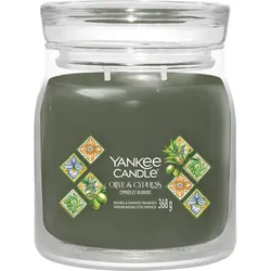 Olive & Cypress Signature Medium Jar 368g 2-Docht