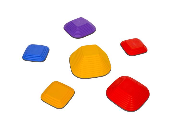 Jamb Balance-Trittsteine Eva Bunt Kunststoff, Gelb, 34.3x34.3x15.5 cm, Spielzeug, Sonstiges Spielzeug
