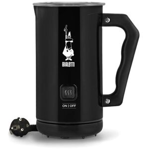Bialetti Milchaufschäumer Elettric Mk02, 4433, elektrisch, mit 2 Programmen, aus Edelstahl, 300 ml, schwarz