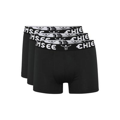 Retro Boxer CHIEMSEE, Herren, Gr. XL (56/58), schwarz (schwarz, schwarz), 95% Baumwolle, 5% Elasthan, Unterhosen