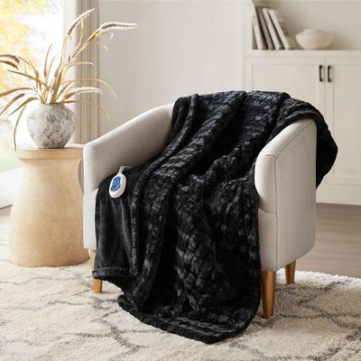 Beautyrest Zuri Oversized Faux Fur Heated Throw