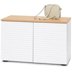Tchibo - Sitzbank mit Stauraum - 71,5x38x46cm - weiß -