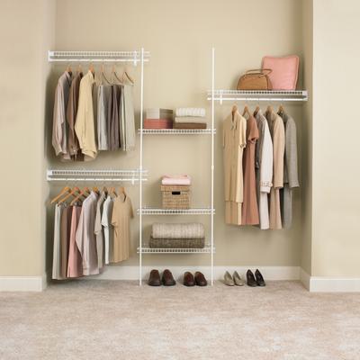 ClosetMaid SuperSlide Fixed Mount 60-96 Inch Wire Closet Organizer