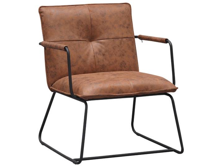Mid.you Sessel, Cognac, Metall, 65x80x68 cm, Wohnzimmer, Sessel, Sonstige Sessel