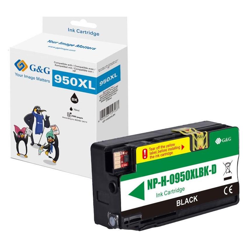 G&G Tintenpatrone kompatibel HP HP 950XL/ CN045AE Schwarz (BK) (18832)