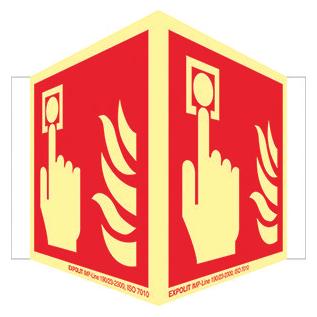 Werkstarck Langnachleuchtende Brandschutzsymbole (FHI190 IMP051 200X200)