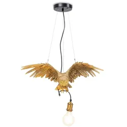 KARE DESIGN Hängeleuchte 52292 Owl Polyresin Gold