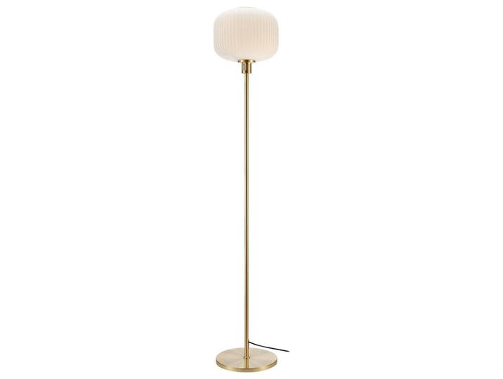 Markslöjd Stehleuchte Sober, Messingfarben, Metall, rund, 25x140x25 cm, ohne Chemie, Lampen & Leuchten, Innenbeleuchtung, Stehlampen, Stehlampen