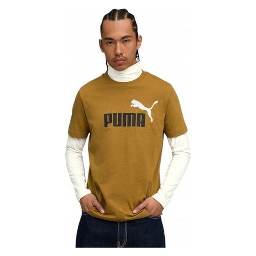 Puma Herren-T-Shirt Ess 2 Color Nr. 1 Logo-T-Shirt Braun (L) (66935217)