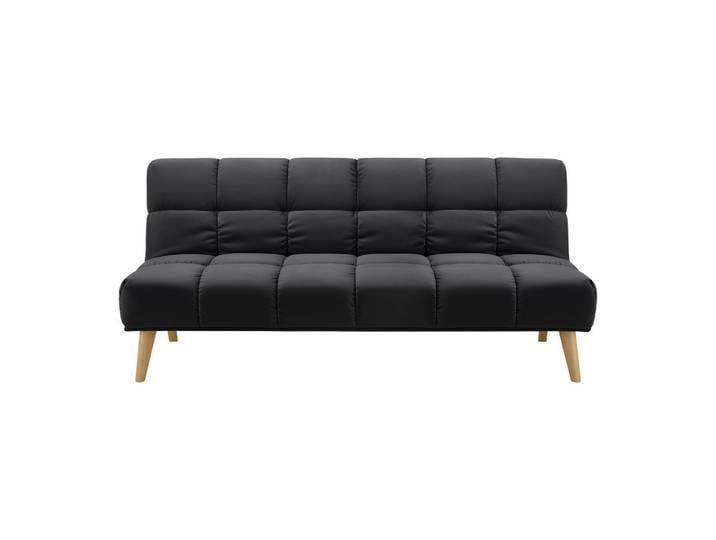 Bettsofa Schwarz Holz, Textil