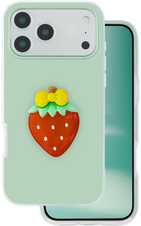 iPhone 17 Pro TFO 3D Frugt Case - Jordbær