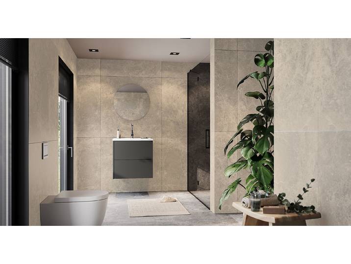 Meuble vasque Bodera 61 x 61cm Gris/Graphite