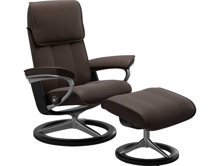 Relaxsessel, Braun Batick, 84x100x73 cm, Leder, Signature Base, Klassisch, Stressless