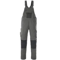 Latzhose "LEIPZIG" Unique - 76C46 (EU 23) - dunkelanthrazit/schwarz