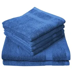 dyckhoff Frottier-Set Planet 100% Baumwolle 6 Stück 140x70 cm blau