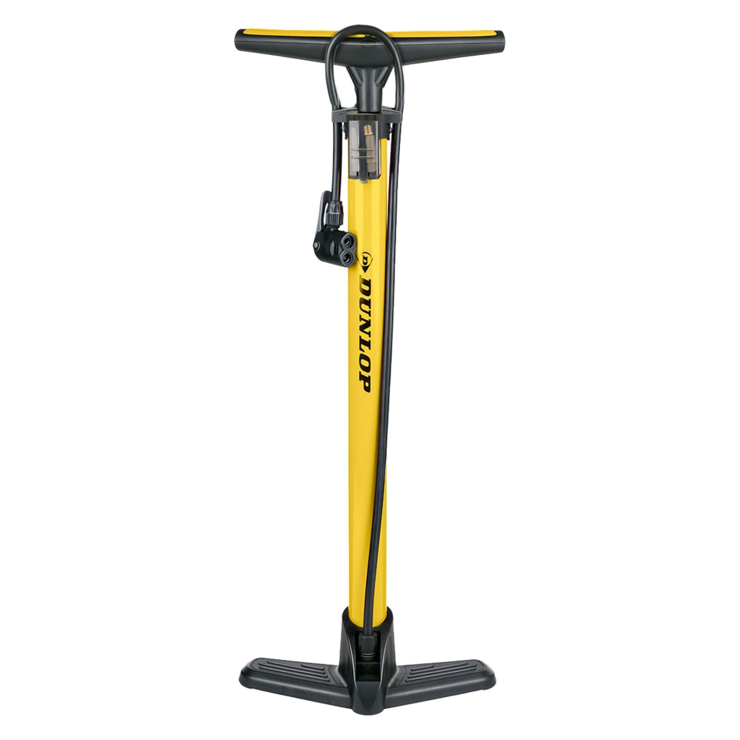 Dunlop Fahrrad-Standpumpe mit 3 Adaptern und 75cm Schlauch (38749534)