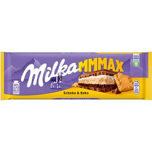 Milka Tafelschokolade Schoko & Keks, Großtafel, 300g