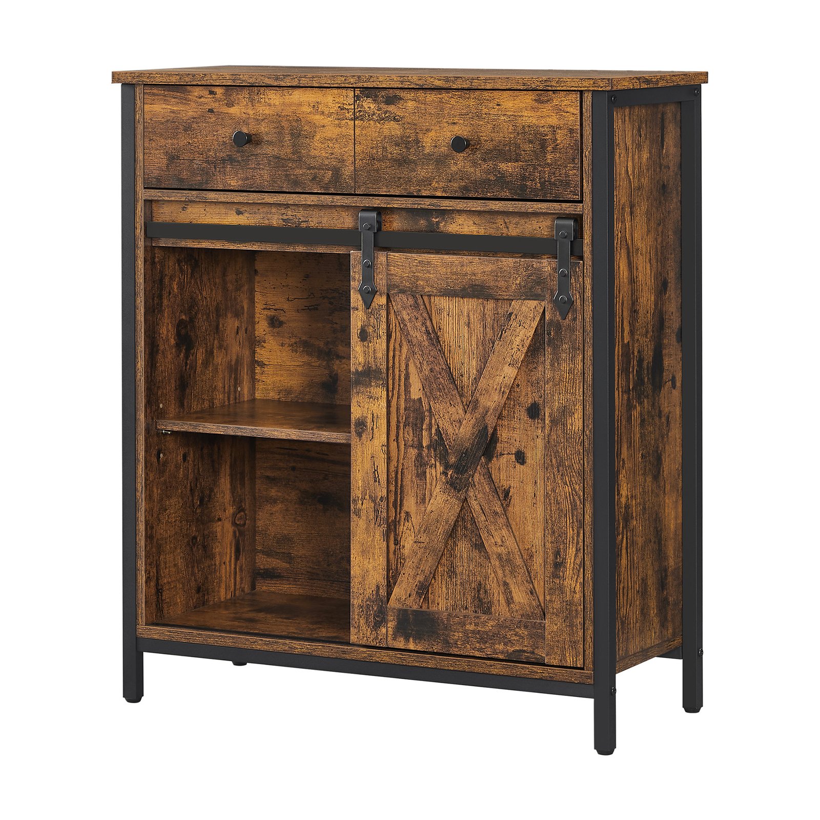 VASAGLE Küchenschrank, Sideboard, Schrank mit Schiebetür LSCB35100B01