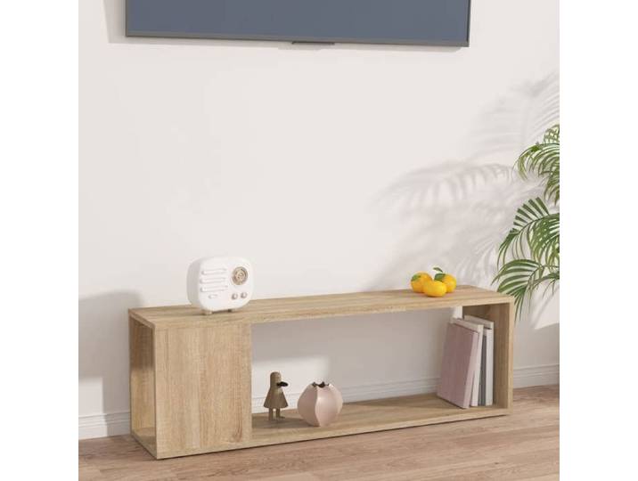 Meuble TV-Banc TV Chêne sonoma 100x24x32 cm Bois d'ingénierie