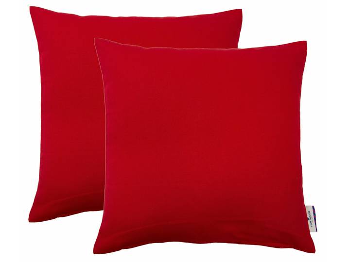 TOM TAILOR HOME Dove unifarben, Kissenhüllen ohne Füllung, 2er Pack