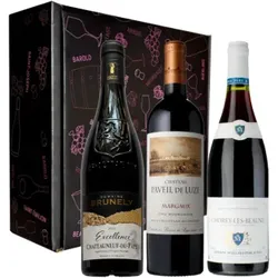 Wein-Geschenkset - Guide Hachette  - Prestige - 3 Fl. - 2.25L
