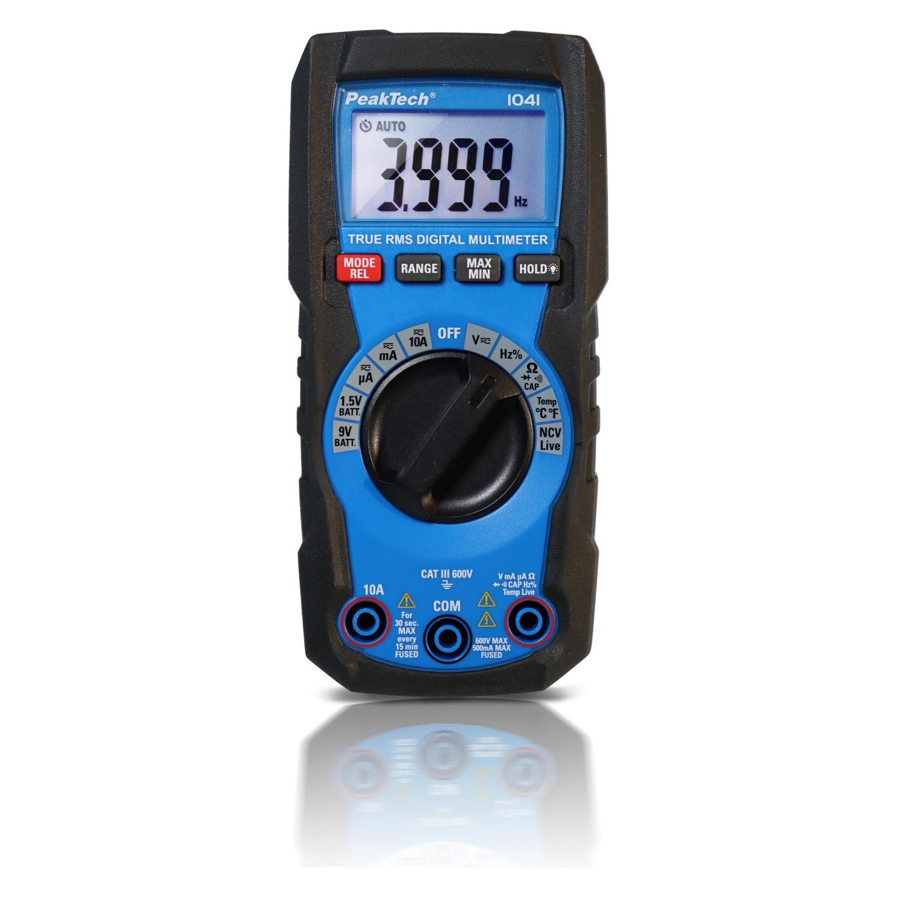 Peaktech P 1041 TrueRMS Digital Multimeter (CAT III 600V, Hand-Multimeter) (P 1041)