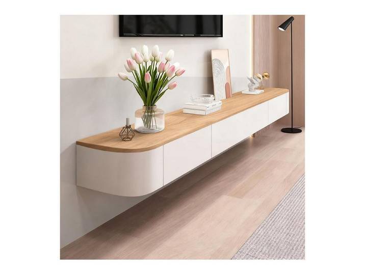 LuxusKollektion TV-Board TV Schrank hängend 180cm Braun (1 St)