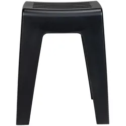 Wenko, Hocker, Badhocker Kumba schwarz matt (38 x 32 x 47 cm)