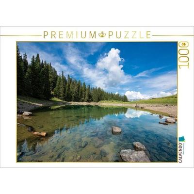 CALVENDO Puzzle Oberer Prätschsee in Arosa in den Schweizer Alpen | 1000 Teile Lege-Größe 64x48cm Foto-Puzzle für glückliche Stunden