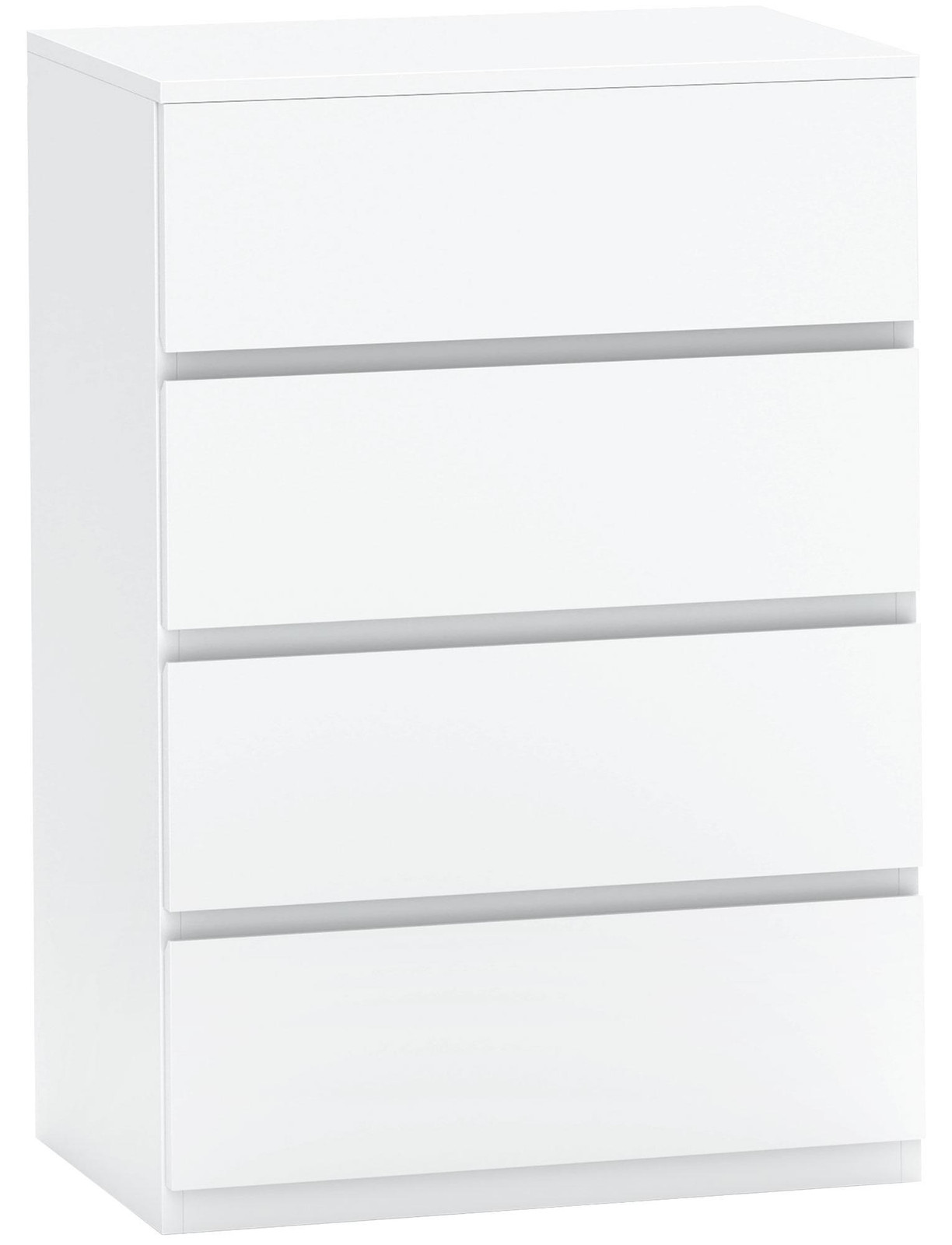 HOMCOM Ladekast met 4 lades, moderne kantoorkast voor de slaapkamer