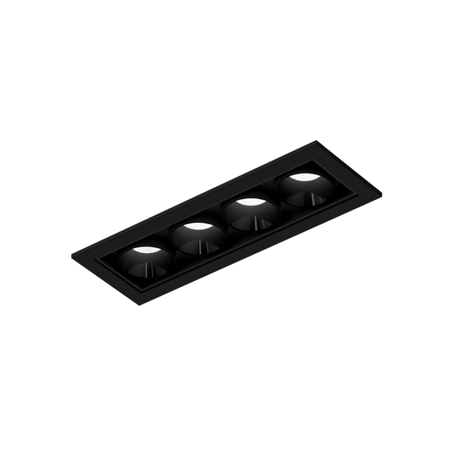 Wever & Ducré LED-Einbaudownlight LINOO CEILING REC 4.0 schwarz 2700K/3000K (ohne Treiber) 109161BB9 5404037372232