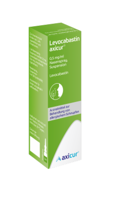 axicorp Pharma GmbH LEVOCABASTIN axicur 0,5 mg/ml Nasenspray 5 ml 20050655