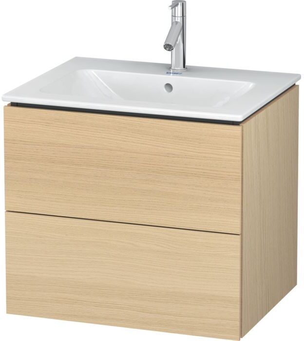 Duravit L-Cube Waschtischunterbau LC624007171 Mediterrane Eiche, 62x55,5x48,1cm, 2 Schubladen