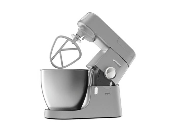 Kenwood Chef XL KVL4100S – Küchenmaschine mit großer 6,7 l Edelstahl-Rührschüssel, multifunktionaler Küchenhelfer, 1200 W, inkl. 3-teiligem Patisserie-Set, silber